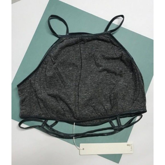 Revolve Line & Dot High Neck Bralette in Gray  - Size M - NWT - Picture 2 of 6